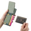 Samsung Galaxy A05s Carbon Fiber Wallet Stand Phone Case - Green - 4