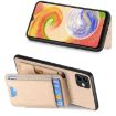 Samsung Galaxy M32 4G Carbon Fiber Wallet Stand Phone Case - 5