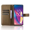 TCL 50 XL 5G Brown Leather Phone Case - Diamond Texture - 4
