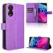 TCL 505 4G Purple Leather Phone Case - Diamond Texture - 1