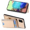 Samsung Galaxy A71 5G Carbon Fiber Wallet Stand Phone Case - 5