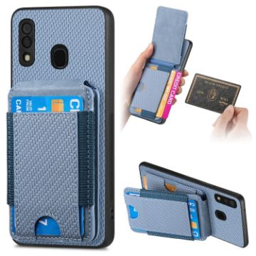 Samsung Galaxy A30/A20/M10s Blue Wallet Stand Phone Case - 1
