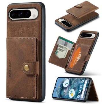 Google Pixel 9 Pro JEEHOOD J01 Retro Wallet Phone Case - 1
