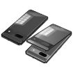 Google Pixel 7a Snap Buckle Metal Frame Frosted Phone Case - Black - 1