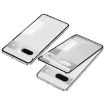 Google Pixel 7 Snap Buckle Metal Frame Frosted Phone Case Silver - 1