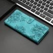 LG K50 Cherry Blossom Butterfly PU Phone Case - Green - 2