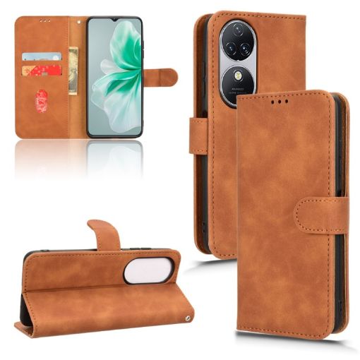 Oukitel C38 Magnetic Flip Leather Phone Case - Brown - 1
