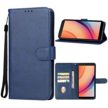 TCL K11 Leather Phone Case Blue - Protective Cover - 1
