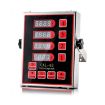4 Channel Commercial Kitchen Timer - EU Plug (Red) - 1