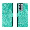 Motorola Moto G24 Power Green Leather Phone Case - 1