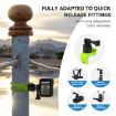 TELESIN TLQ-005 Elastic Quick Release Stand Silicone Strap (Grey) - 5