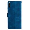 Sony Xperia L4 Cherry Blossom Butterfly PU Phone Case (Blue) - 3