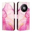 ZTE Blade A73 5G PT003 Marble Pattern Flip Leather Phone Case - Pink Purple Gold - 2