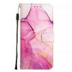 ZTE Blade A73 5G PT003 Marble Pattern Flip Leather Phone Case - Pink Purple Gold - 3