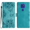 Motorola Moto G9/G9 Play Cherry Blossom Butterfly Phone Case (Green) - 1