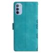 Motorola Moto G62 5G Cherry Blossom Butterfly Phone Case Green - 3