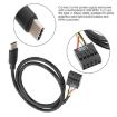 50cm Motherboard USB 9Pin To Type-C Cable - Double Shielded (Black) - 4