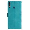 Motorola Moto E 2020 Cherry Blossom Butterfly Phone Case Green - 3