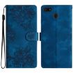 Motorola Moto E6 Play Cherry Blossom Butterfly Phone Case (Blue) - 1
