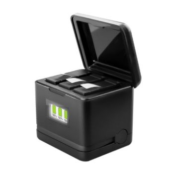 Insta360 Ace Pro/Ace Tri-Battery Charging Box Case - Black - 1