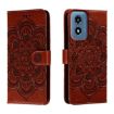 Motorola Moto G Play 2024 Sun Mandala Leather Case (Brown) - 1