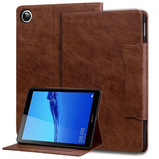 Huawei MediaPad M5 Lite 8.0 Cat Buckle Leather Tablet Case - 1