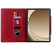 Samsung Galaxy Tab S9 FE/S9/S8/S7 Cat Buckle Leather Smart Tablet Case - Red - 4