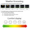 Color Screen Temperature Humidity Meter Projection Clock - 5