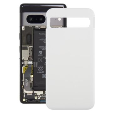 Google Pixel 8a Original Battery Back Cover - Silver - 1