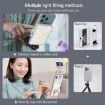 Rechargeable Clip Fill Light with 60 LEDs - 3 Light Modes - Blue - 3