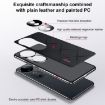Brown Leather PC Phone Case for vivo S19 Pro - 3