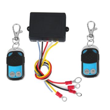 Car Electric Winch Relay Wireless Switch Controller with 2 Remote Control - 1
