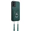 Motorola Moto G 5G 2024 R20 Crossbody Rope Ring Card Holder Phone Case Green - 3