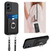 Motorola Moto G 5G 2024 R20 Crossbody Rope Ring Card Holder Phone Case - 1