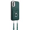Motorola Moto G Power 5G 2024 R20 Crossbody Rope Ring Card Holder Phone Case Green - 3