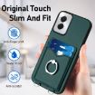Motorola Moto G Power 5G 2024 R20 Crossbody Rope Ring Card Holder Phone Case Green - 5