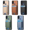 Motorola Moto G 5G 2024 Carbon Fiber Wallet Stand Case - 6