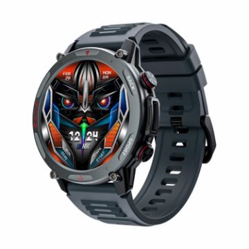 LOKMAT ZEUS4 PRO Smart Watch - IP68 Waterproof - Health Monitoring - Bluetooth Call - Black - 1