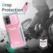 Motorola Moto G 5G 2024 Sliding Camshield Phone Case - Pink/Grey Green - 5