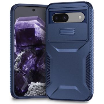 Blue Sliding Camshield Phone Case for Google Pixel 8a - 1