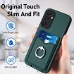 Samsung Galaxy A25 5G Crossbody Rope Ring Card Holder Case Green - 5