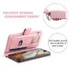 Motorola Moto E14 Rose Gold Leather Phone Case with Lanyard - 6