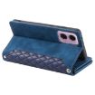 Motorola Moto E14 Blue Leather Phone Case with Lanyard - 3