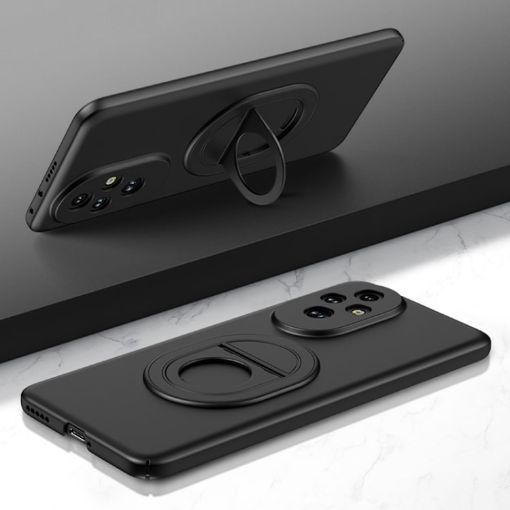 For Honor 200 Magsafe Phone Case - Full Coverage Shockproof (Black) - 1