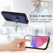 Samsung Galaxy A13 4G R20 Crossbody Rope Ring Card Holder Phone Case Blue - 4