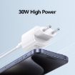 USAMS CC251 30W USB-C/Type-C GaN Fast Charger, EU Plug - White - 4