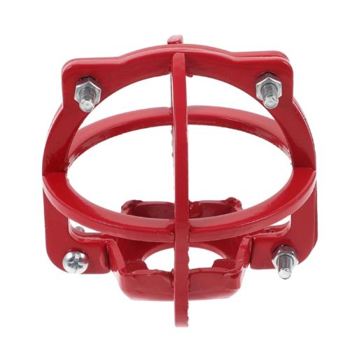 Fire Sprinkler Head Protective Cover Bracket - Red 4-point Sprinkler - 1