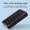 Blueendless RGB Dual-Slot M.2 Solid State Hard Drive Box - 6