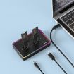 Blueendless RGB Dual NVME or Dual SATA M.2 Hard Drive Base Box - 4