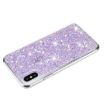 iPhone XR Transparent Glitter TPU Phone Case - Purple - 3